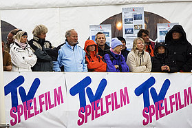 Through thick and thin the Sylt crowds check out the action